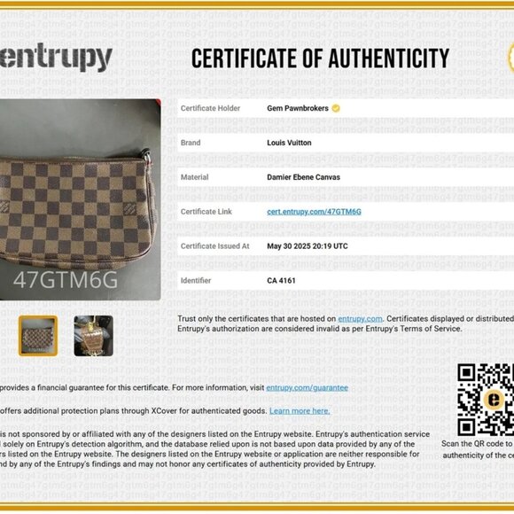 Louis Vuitton Damier Ebene Pochette - Brown *Read* - Picture 10 of 16